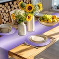 thumbnail image 4 of Purple Ombre Round 13 Inch Placemats Set of 8, Modern Gradient Abstract Art HeatResistant Non Slip Place Mats for Dining Table, Wipeable Braided Kitchen Table Mats for Housewarming, 4 of 9