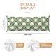 thumbnail image 3 of Balery Daisy Plaid Green Funda Protectora para Almohada Corporal de Algodón Hipoalergénico con Cierre(55 x 21 pulgadas), Almohadas No Incluidas, 3 of 7