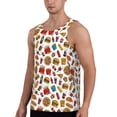 thumbnail image 3 of Rocae Hot Dog Pizza for Men's Workout Tank Top Men's Running Tank Top Dry Fit Athletic Workout Tank TopsX-Large, 3 of 9