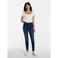 thumbnail image 2 of No Boundaries High Rise Skinny Ankle Jeans, 26.5" Inseam, Women's Sizes 00-20, 2 of 5