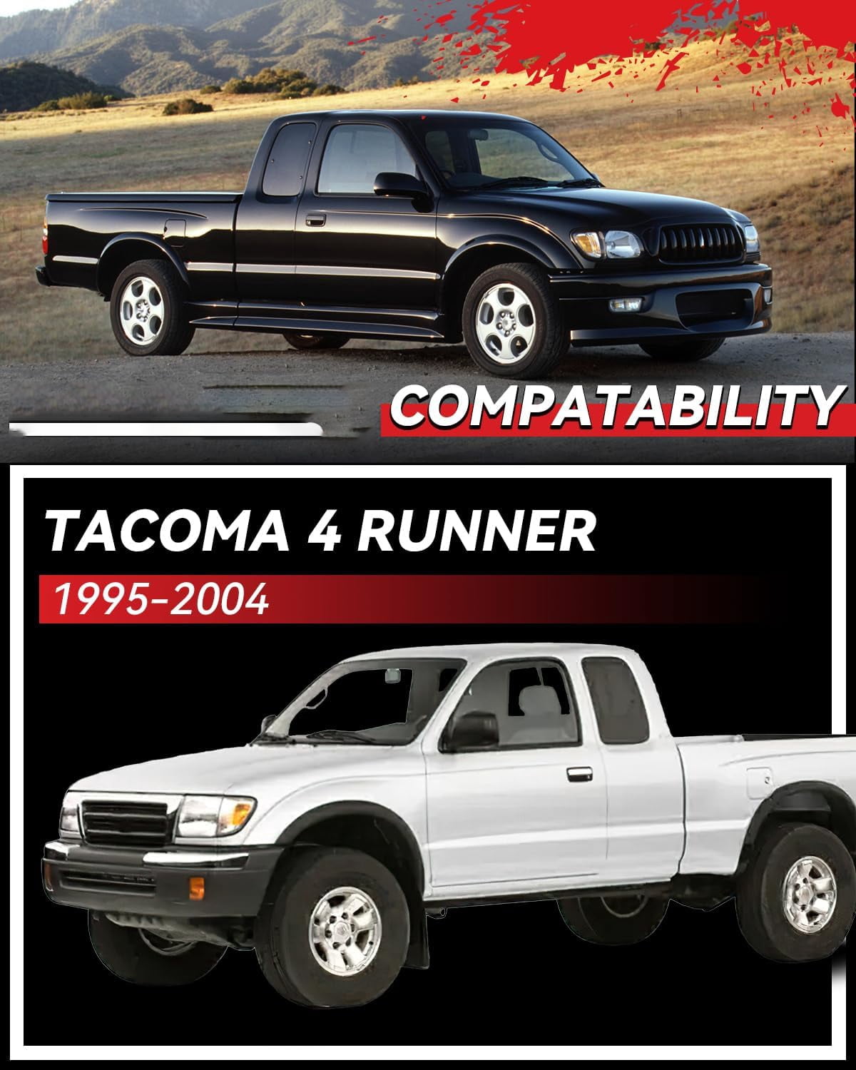 2" FRONT Leveling Lift Kit for 1995-2004 TACOMA 4 RUNNER,2 inch Forged Front Strut Spacers Leveling Kits