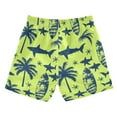thumbnail image 2 of joogoo Boys Swim Trunks Shark and Palm Tree Beach Board Shorts Drawstring Swimsuit M, 2 of 6