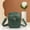 Green, variant on Vintage Leather Crossbody Bag for Men and Women, Multifunctional Mini Messenger Purse with Anti-Theft Zip and Adjustable Strap, Spacious Small Purse for Travel and Daily Use