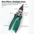 thumbnail image 2 of 8-in-1 Multifunctional Electrician Pliers with Voltage Test Wire Stripper Cutter Crimper, 2 of 13