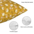 thumbnail image 3 of Wukai Daisies Flowers Premium Polyester Fleece Pillow Covers with Hidden Zipper Closure,Luxuriously Soft and Durable-20"x20", 3 of 7