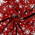 thumbnail image 5 of Snowflakes Shower Curtains Red White Christmas Abstract Xmas Snow Bathroom Decor Winter Holiday Festival New Year Rustic Farmhouse Kids Shower Curtain Waterproof Fabric with Hooks,72x84, 5 of 6