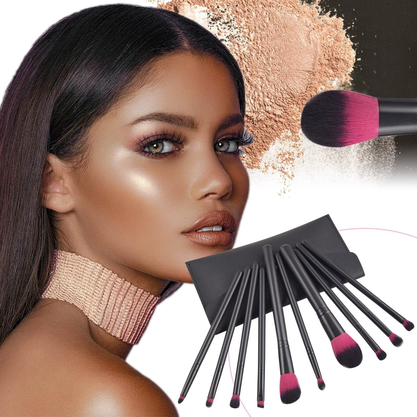 〖Roliyen〗Pro Beauty Tools Brush Makeup Set Advanced Synthetic