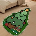 thumbnail image 6 of Uutvery Christmas Carpet Bathroom Rugs,Snowman Bath Rug Non Slip Soft Bathroom Mat,Santa and Christmas Tree Shaped Door Mat,Bathtub Rug Bathroom Tub Kitchen Rug Decoration,16x24 inches, 6 of 6