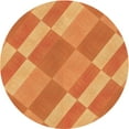 thumbnail image 1 of Ahgly Company Machine Washable Indoor Round Transitional Orange Area Rugs, 6' Round, 1 of 7