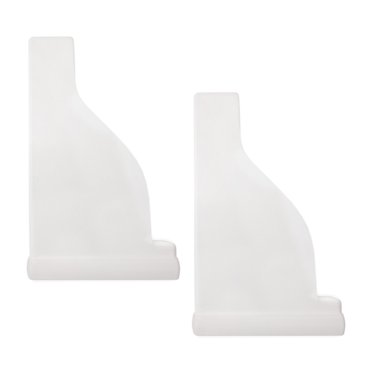 Decorative White Vinyl Pergola End Caps For 2x6 Rails – Set Of 4 (DF Supply A-260P)