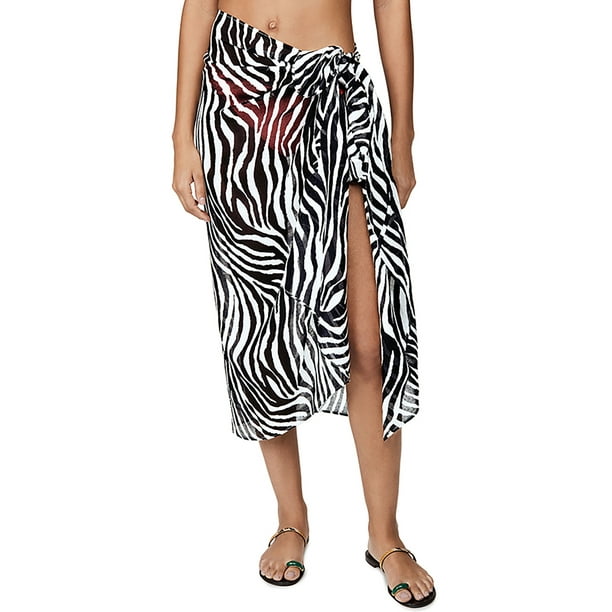 Colisha Womens Solid Color Swimsuit Cover Ups Chiffon Sarong Bikini