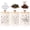 Off-white-Plant pattern, variant on FUYGRCJ 3 Pack Airtight Metal Kitchen Canister Set, 25 OZ Coffee Sugar Tea Container Jars, Airtight Coffee Container, Tea Organizer, Sugar Canister, Kitchen Airtight Food Storage Jar with Wooden Lid