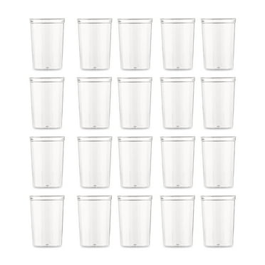 Disposable Plastic Mini Shot Glasses, Clear, 1.7 fl oz, 20 Count, by Way To Celebrate