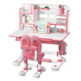 thumbnail image 5 of Floseru Kids Study Desk and Chair Set with Tilt Desktop (50-Degree), Height Adjustable Children Table Chair Set - Ergonomic Extra-Large Desktop & Storage Drawer Book Stand 300KG Capacity, 5 of 8