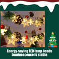 thumbnail image 5 of ufehgfjh Holiday Gift Finder Christmas Decorative Lights Snowflakes Christmas Wreaths Light Strings Bells Red Berries Figurines Decorative Lights, 5 of 5