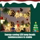 thumbnail image 5 of Hilo de luces navideñas LED con copos de nieve y campanas - Luces verdes decorativas de 200 cm alimentadas por pilas para decoración navideña interior, 5 of 6