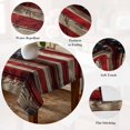 thumbnail image 5 of Retro American Flag Table Cloth Waterproof Tablecloths, Red Blue Flag Vintage Wooden Tablecloth Dining Table Cover for Kitchen Party Tabletop Outdoor, Rectangle Tablecloth 60x120 Inch, 5 of 9