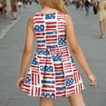 thumbnail image 6 of Cleaning Girl's Summer Sequin Print Dress Round Neck Sundress Mini Tank Dresses Waist Cinched Children'S Sundress Independence Day Patriotic Dress Usa Flag Star Printed Beach Sun-Dress, 6 of 6