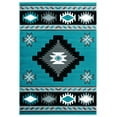 thumbnail image 2 of United Weavers Drachma Volos Southwestern Geometric Area Rug, Turquoise, 5'3" x 7'6", 2 of 5
