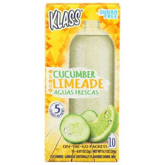 (Pack of 12) Klass Beverage Stick Cucumber Lemonade 10 ct 0.7 oz