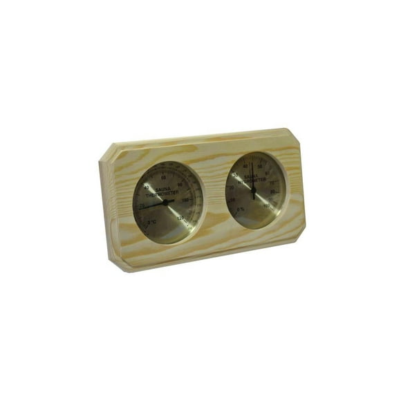 Thermomètre et Hygromètre Sauna en Pin