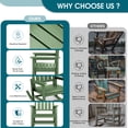 thumbnail image 4 of SERWALL Outdoor Rocking Chair, HDPE Patio Rocker for Lawn, Porch, Avocado Green, 4 of 11