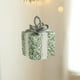 thumbnail image 4 of Bolas navideñas verdes flocadas | Juego de adornos navideños de espuma de 8 cm | Paquete de 6 adornos navideños para el hogar y fiestas, 4 of 5