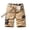Khaki-U8, variant on Homeyce Camo Cargo Shorts for Men Multi Pockets Twill Elastic Waistband Shorts Pants Drawstring Ripstop Straight Leg Camo Cargo Shorts Military Breathable Hiking Fishing Bermuda Shorts,Brown L