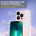 thumbnail image 3 of for iPhone 11 Pro Case, Shockproof Soft TPU Back Case Dropproof Protection Phone Case Cover for iPhone 11 Pro (5.8 inch), Blue Butterflies & Pink Flowers, 3 of 14