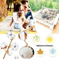 thumbnail image 6 of XXLYY Porch Swing Cushions, Waterproof Swing Replacement Cushions with Backrest and Ties, Garden Bench Seat Cushion, Outdoor Porch Patio Swing Non-Slip Chairs Pad, 6 of 8