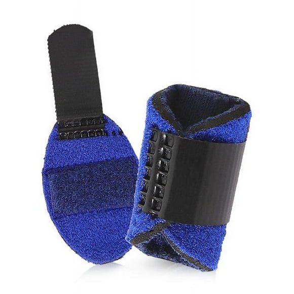 Nvzi piezas de férula para pulgar en gatillo, soporte para nudillos de dedo, protector de dedo en mazo, funda de soporte para dedos para aliviar el dolor de tendones (azul)
