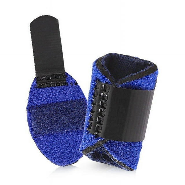 Nvzi piezas de férula para pulgar en gatillo, soporte para nudillos de dedo, protector de dedo en mazo, funda de soporte para dedos para aliviar el dolor de tendones (azul)