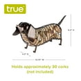 thumbnail image 3 of True Dachshund Cork Holder, Decorative Wine Cork Storage & Decor, Rustic Bronze, 3 of 4