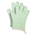 thumbnail image 1 of Guantes para horno resistentes al calor con forro acolchado y manoplas de cocina. cinco dedos, 1 of 9