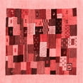 thumbnail image 1 of Ahgly Company Indoor Square Abstract Red Contemporary Area Rugs, 8' Square, 1 of 4