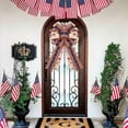 thumbnail image 4 of Virelaxpo Patriotic Bow for Front Door Wreath Red White Blue Star Ribbon Holiday Home Accent for Porch Window Garland 4th July Labor Day, 4 of 5