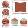 thumbnail image 5 of LOVE STORY 8' x 10' Rectangle Sun Shade Sail Canopy UV Block Sunshade for Patio Backyard Garden Outdoor, Terra Red (We Make Custom Size), 5 of 7