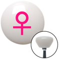 thumbnail image 1 of American Shifter  Pink Female White Retro Shift Knob with M16 x 1.5 Insert Shifter Auto Manual Custom, 1 of 1