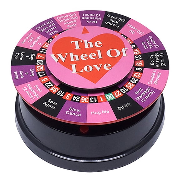 Rueda Mini Wheel of Love Wheel of Fortune con 17 formas de jugar juegos Paquete de juego de regalo p Tomshoo Rueda