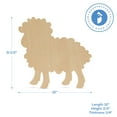thumbnail image 2 of Wood Lamb Cutouts 12 x 11-1/2 inch, Pack of 50 Unfinished Wooden Lamb Cut Outs to Paint for Crafting and DIY Decorations, by Woodpeckers, 2 of 6