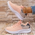 thumbnail image 5 of NOKIO Running Shoes Womens Lightweight Fashion Sport Sneakers Casual Walking Athletic Non Slip Sports Shoes Women Mesh Breathable Sports Shoes Letter Graphic Lace Up Front Running Shoes Sneakers, 5 of 6