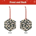 thumbnail image 2 of Honeii Flowers Print Christmas Tree Acrylic Ornament | Christmas Decoration, Living Room Bedroom Garden Seasonal Decor for Christmas Tree-Hexagon, 2 of 7