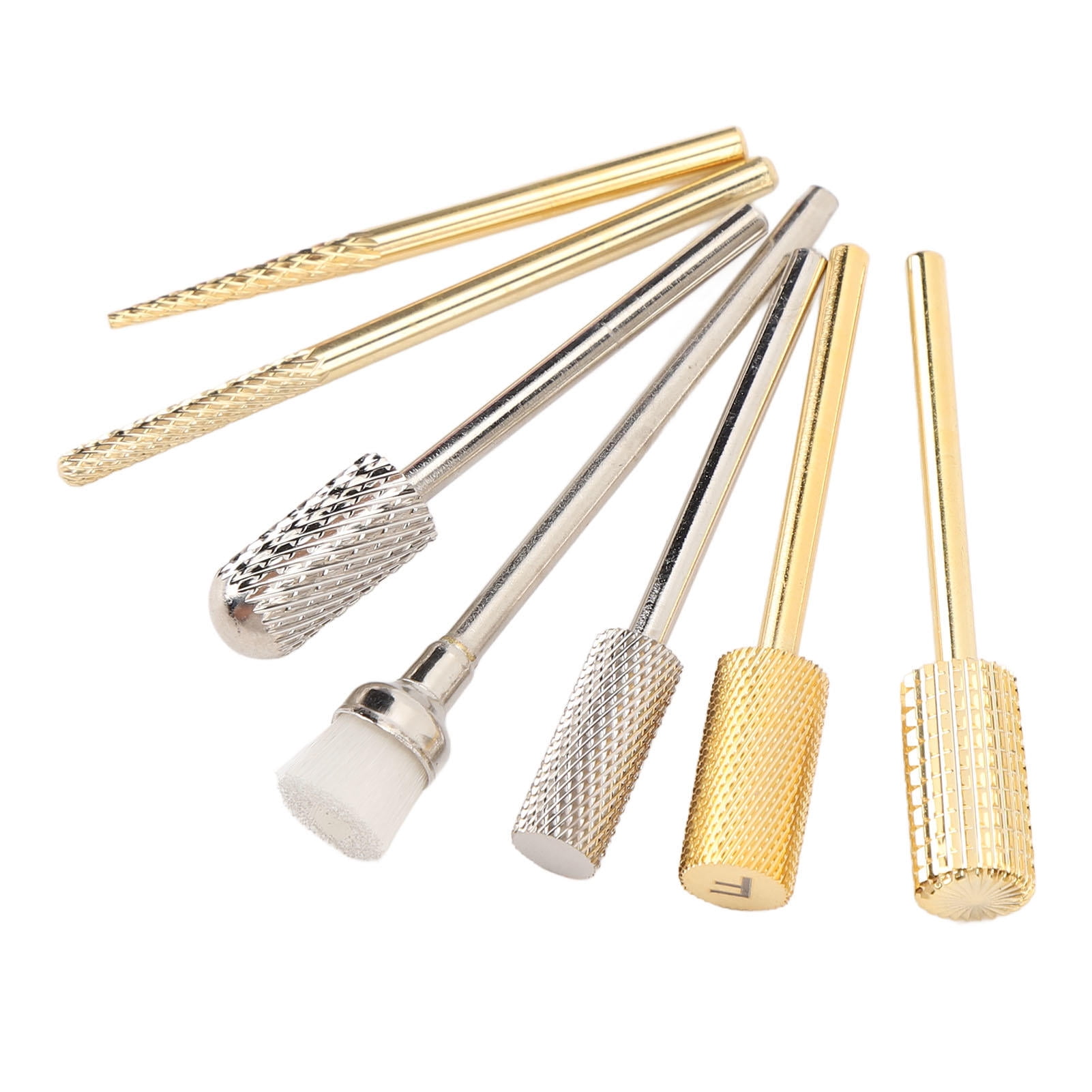 BOKYAN 7‑Piece Nail Drill Bit Set – Tungsten Steel & ABS, Electric Nail File for Acrylic, Gel, Polish Removal & Grinding – Ergonomic, Portable Manicure Tool
