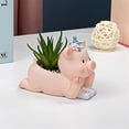 thumbnail image 5 of Desktop Decor,Creative Fleshy Flower Pot Set Combination Personality Cute Little Pig Cartoon Meat Size Caliber Flower Pot, 5 of 6