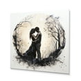 thumbnail image 2 of Designart "love Timeless Embrace I" Romantic Metal Art Print, 2 of 5