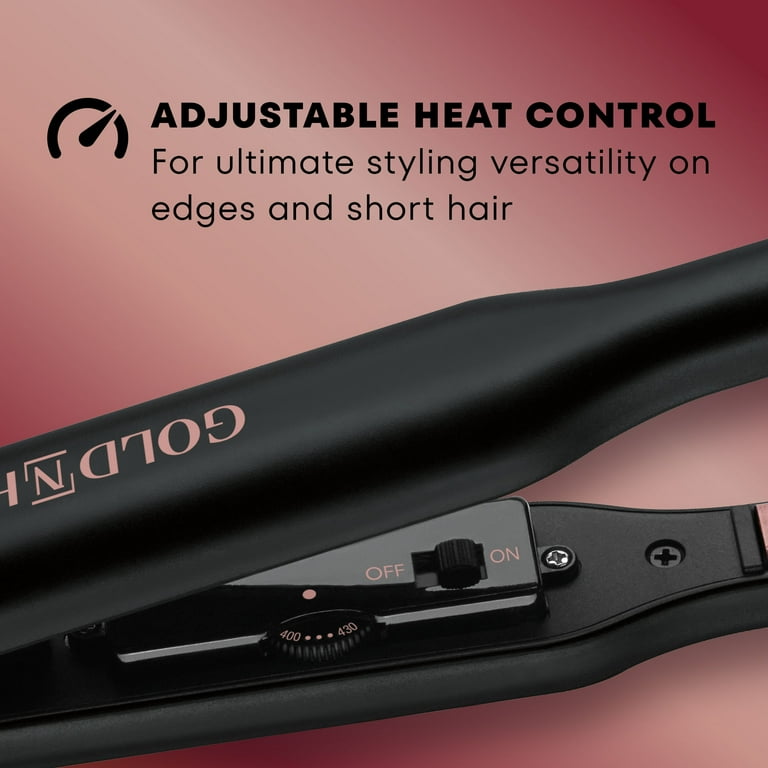 Gold N Hot Professional 1 2 Ceramic Root Straightener Rose Gold