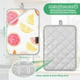 thumbnail image 6 of Yayeee Pot Holders Kitchen Heat Resistant with Pocket 7"x9.8" Cotton Oven Cooking Hot Pads, White Grapefruit Slices, 6 of 7