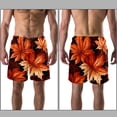 thumbnail image 3 of luoweisi Men's Beach Shorts Quick Dry Swim Trunks with Mesh Lining Maple Leaf XL, 3 of 5