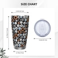thumbnail image 4 of Cauagu Colorful Screws Pattern 20oz Tumbler,Stainless Steel Vacuum Insulated Tumbler with Lid Insulated Coffee Mug Thermal Cup with Splash Proof Sliding Lid-Straw Two-piece Set, 4 of 8