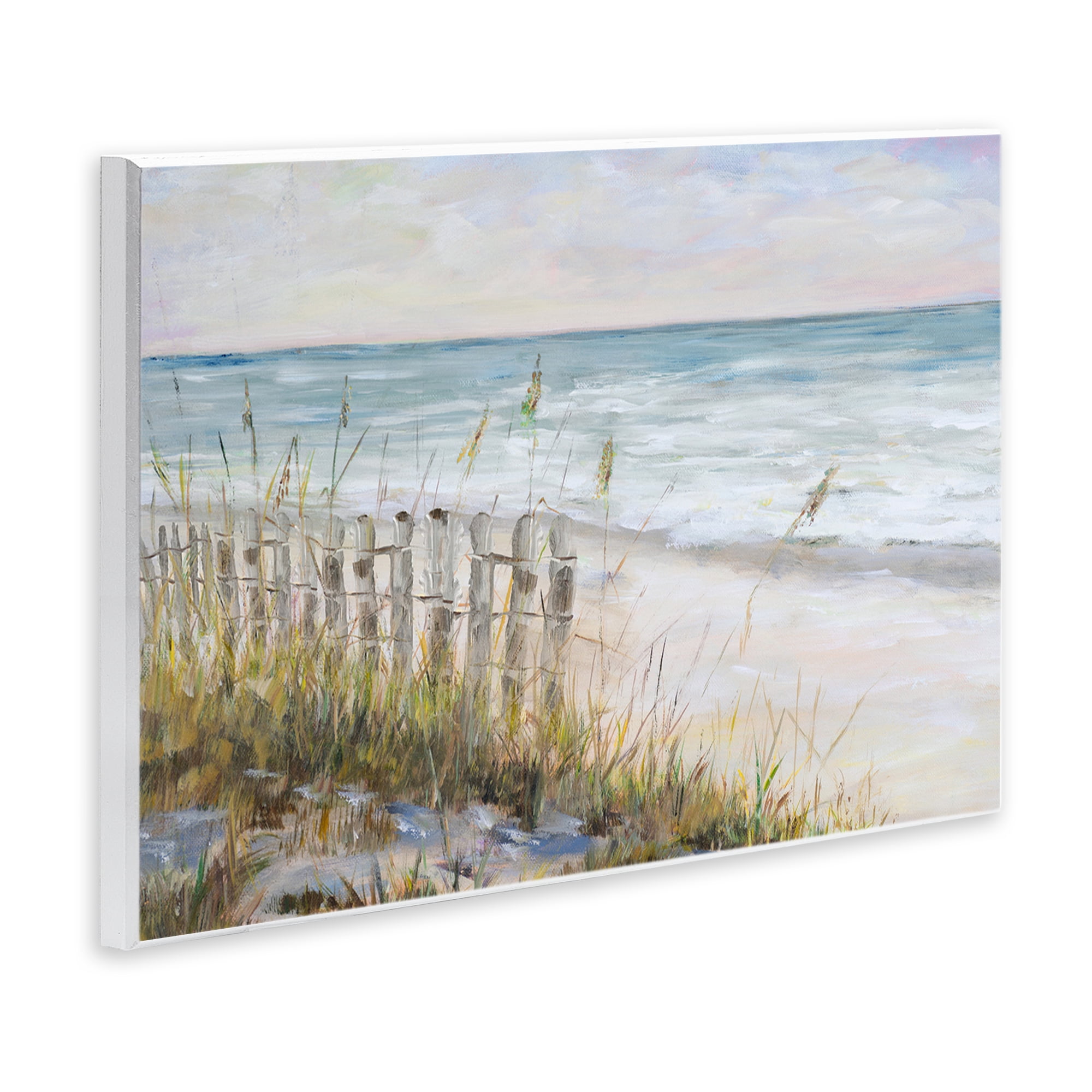 Stupell Industries Beach Tide Pools Landscape Painting Unframed Art Print Wall Art, 15 x 10